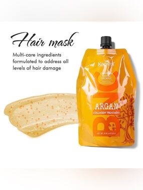 Argan Collagen Hair Mask Treatment by Karseell, Unopened, XL Format 16.9 Ounces